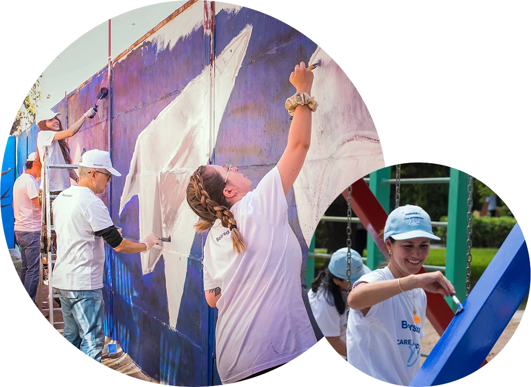 Employees in Argentina, Chile and Peru renovated playgrounds and houses belonging to the SOS Children’s Villages organization. (photo)