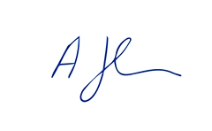 Signature of Astrid Hermann, Member of the Executive Board (photo)