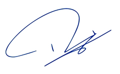 Signature of Patrick Rasquinet, Member of the Executive Board (photo)