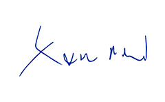 Ramon A. Mirt, Mitglied des Vorstands (Handschrift)